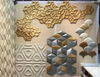 PU Golden Indoor 3D Mosaic Tile